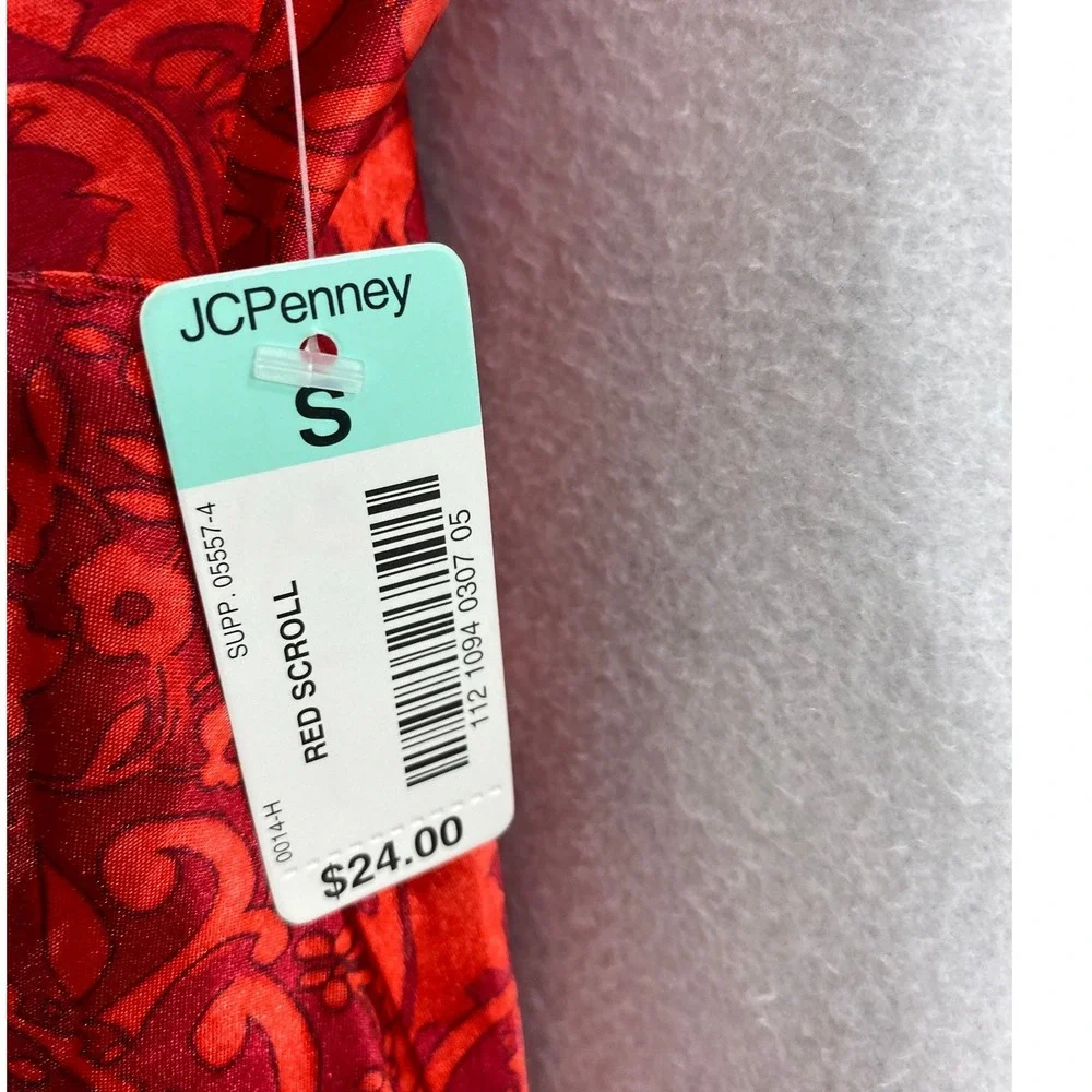 Delicates‎ Satin Robe and Chemise Nightgown Womens Small Red Lingerie Romantic